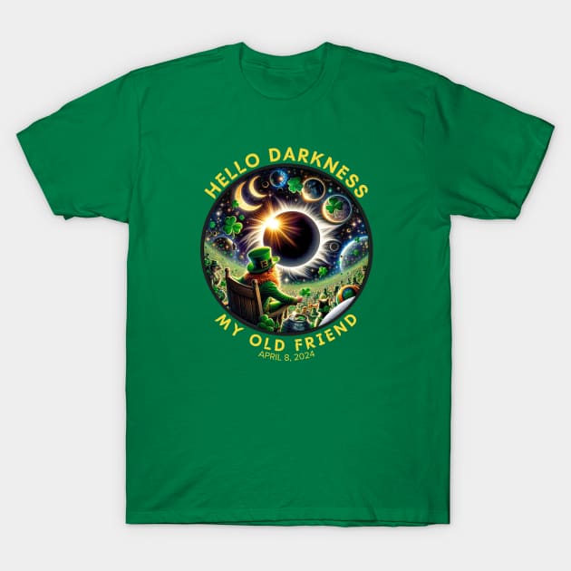 HELLO SAINT PATRICK'S ECLIPSE DAY DARKNESS T-Shirt by Lolane